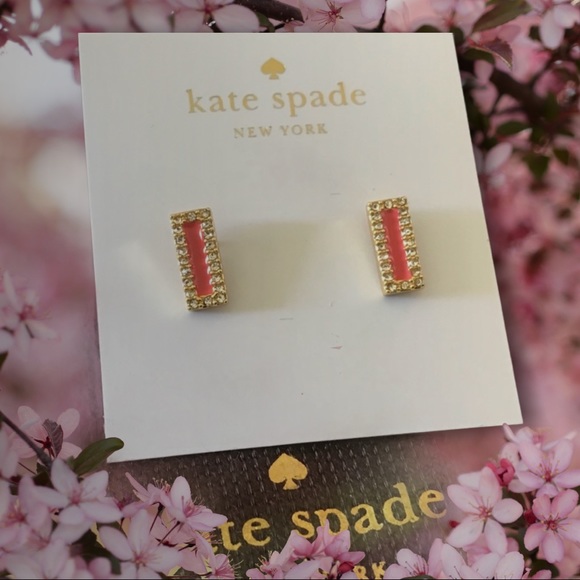 kate spade Jewelry - NWOT Kate Spade Crystal Raising the Bar ERs